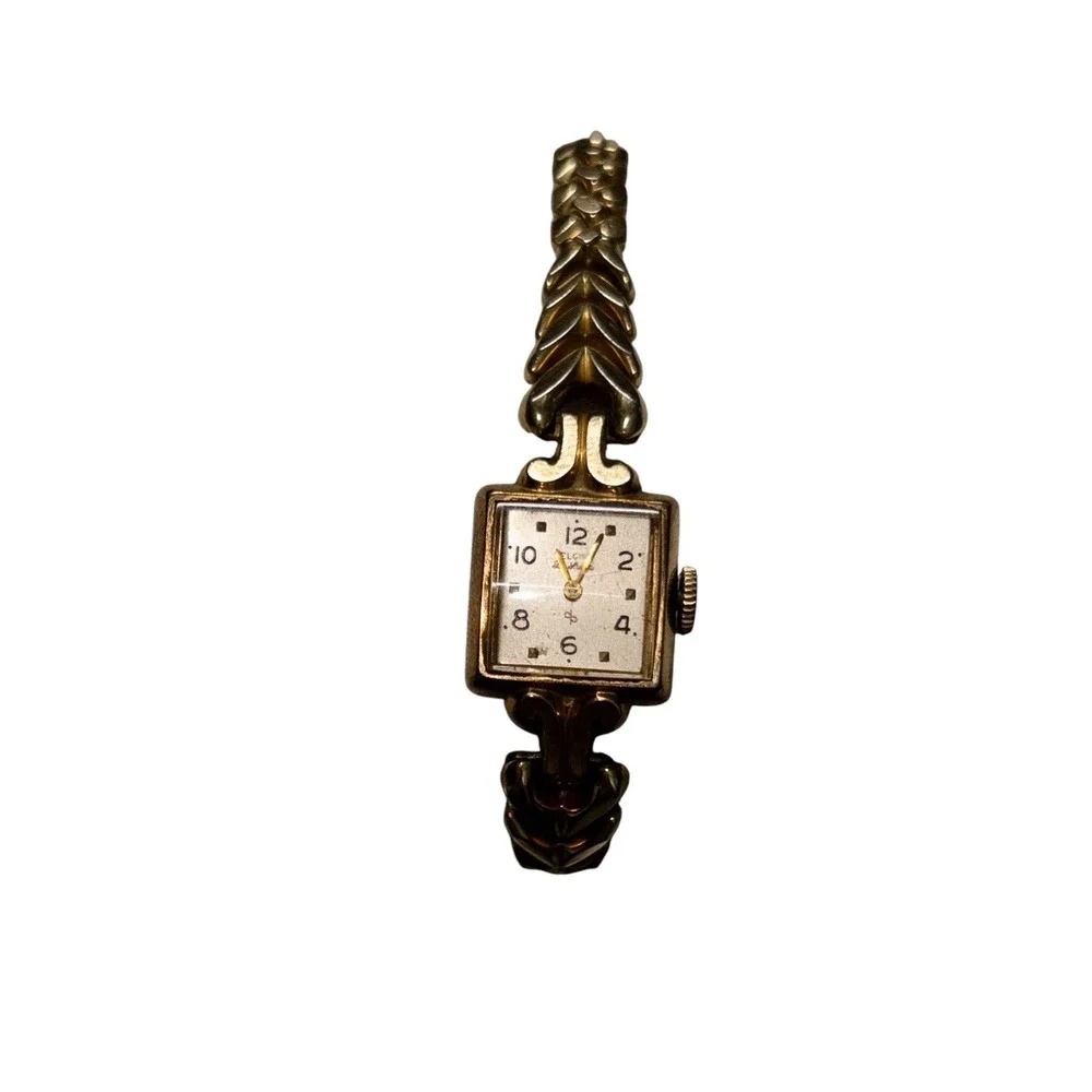 Elgin Gold Filled‎ 17 Jewels 15mm Womens Vintage Watch Engraved Back Case